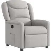vidaXL Fauteuil relax gris nuageux Tissu