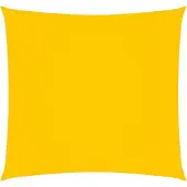vidaXL Voile de parasol tissu oxford carré 6x6 m jaune