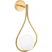Beliani Lampe Murale Auroue Métal Doré