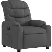 vidaXL Fauteuil relax gris foncé Tissu