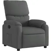 vidaXL Fauteuil relax gris foncé Tissu