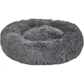 Beliani Lit Pour Animal Kulu Fourrure Synthétique Gris Foncé