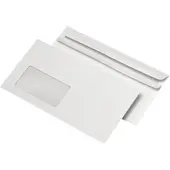Mailmedia Enveloppes DIN long, autocollantes, FSC (110 x 220 mm, DL, 1000x)