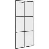 vidaXL Paroi de douche pour passage piétonnier avec verre ESG transparent 90x195 cm