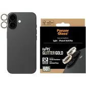 PanzerGlass Hoops Optic Rings Protection caméra pour Apple iPhone 17 - Glitter Dorée