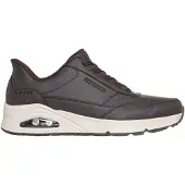 SKECHERS Slip-Ins: Uno - Banksia Luxe Sneakers Laag - Donkerbruin - Maat 43