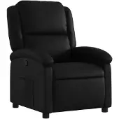 vidaXL Fauteuil de relaxation, similicuir, noir