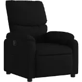 vidaXL Fauteuil relax Tissu noir