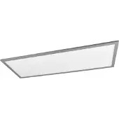 RL Plafonnier LED rectangulaire GAMMA argenté 33 W, nuances de blanc, 3850 lm, métal, dim. : 5 x 80 x 29,5 cm, IP20, RL