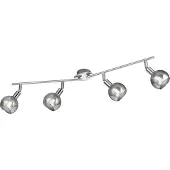 Reality Spot BREST chromé 4xE14x28W, verre, dimensions : 20x85x9 cm, IP20, RL