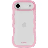 Holdit Coque Wavy pour Apple iPhone Air - Transparent / Pink