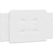 vidaXL Coussin de tête de lit "Zadar" blanc 100 cm similicuir