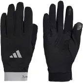 Adidas Gants de sport gris basalte / noir