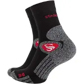 Stark Soul Chaussettes gris chiné / rouge / noir / blanc