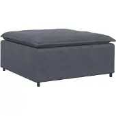 vidaXL Module de repose-pieds de canapé modulaire gris foncé