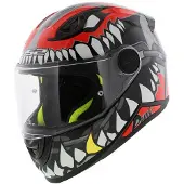 LS2 FF812 Kid Punk casque pour enfants, gris/rouge, Y/L (51/52)