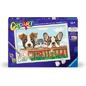 Ravensburger CreArt Peinture sur Numéro - Chat et Chiens