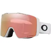 Oakley - Masque de ski avec 2 écrans - Line Miner Pro M Matte White Prizm Rose Gold & Prizm Sapphire - Blanc