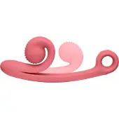 Snail Vibe Curve - vibromasseur clitoridien 2-en-1 (rose)