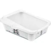 Carrefour Home Moderna Trendy Cat Litter Box Open + Rim Cats In Love