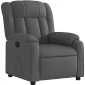 vidaXL Fauteuil relax gris foncé Tissu