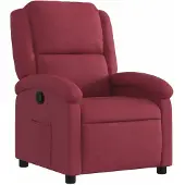 vidaXL Fauteuil relax rouge vin Tissu