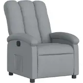 vidaXL Fauteuil relax gris clair Tissu
