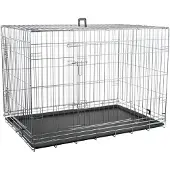 Flamingo Dog Cage 120x82x76cm Argenté 120 x 82 x 76 cm