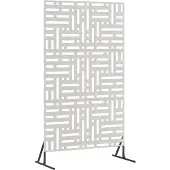 vidaXL : écran de protection, 100 x 50 x 180 cm, acier inoxydable, argenté