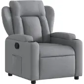 vidaXL Fauteuil relax gris clair Tissu
