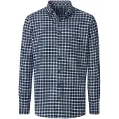 REDMOND Comfort Fit Chemise en flanelle bleu, A carreaux