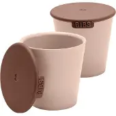 BIBS Cup Set tasse avec couvercle Blush 2 pcs