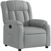 vidaXL Fauteuil relax gris clair Tissu