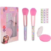 Johntoy LaLa – Rouge- und Pinsel-Make-up-Set mit Aufklebern