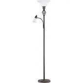 TRIO Lampadaire RUSTICA E27 1x100 W+ E14 1x40 W couleur rouille