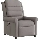 vidaXL Fauteuil relax Taupe Tissu