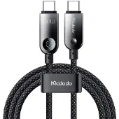 Mcdodo CA-4780 Câble de données USB-C vers USB-C 60W 1.2m (noir) (1.20 m, 60 W)