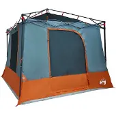 vidaXL Tente intérieure avec toit, gris et orange, 290 x 288 x 234 cm, taffetas