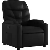 vidaXL Fauteuil relax noir similicuir