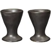 Ferm Living Flow Coquetier - Lot de 2 Black