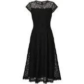 MADELEINE Robe de cocktail noir