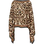 Comma Cape beige / marron / noir