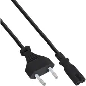 InLine Câble d'alimentation (5 m), Câble d'alimentation, Noir