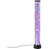 QAZQA Tube à bulles noir 90 cm avec LED RGB - Zoop