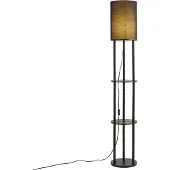 QAZQA Lampadaire moderne noir - Stojon