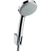 Hansgrohe Croma 100 Vario/Porter S Set de douche Isiflex Flexible de douche 1,25 m, chrome, 1 pièce.