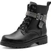 Marco Tozzi Chaussures de ville pour hommes , bottines à lacets, couleur noire, style décontracté