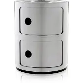 Kartell Componibili Metal Unité de Rangement Chromed | 2 doors