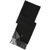 Ralph Lauren Écharpe gris foncé / noir