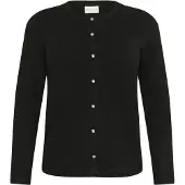KAFFE CURVE Cardigan 'KCNiela' noir